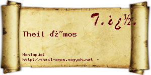 Theil Ámos névjegykártya
